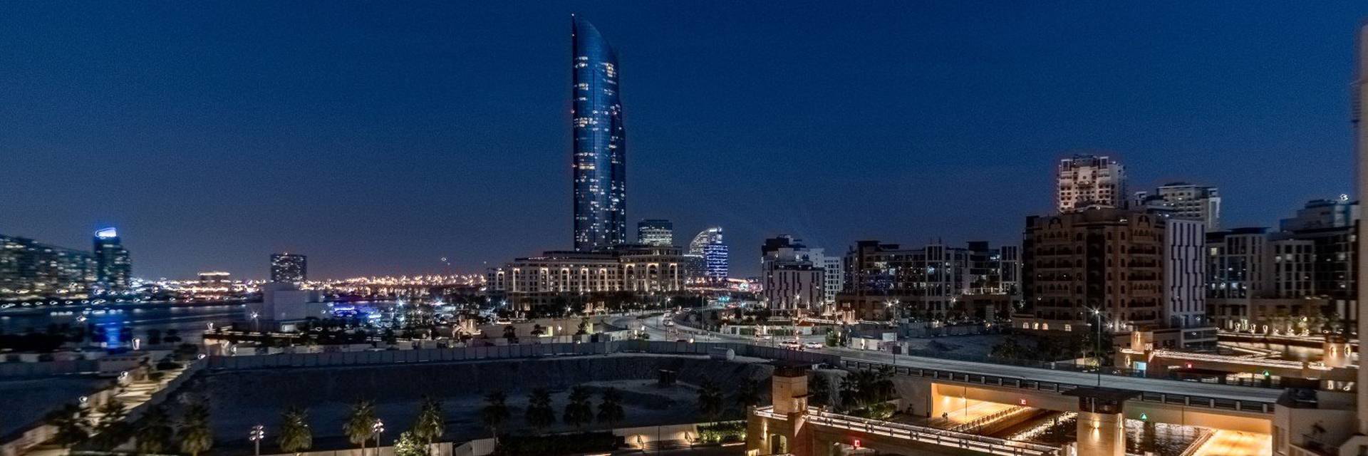 Map Suha Creek Hotel Apartments, Waterfront,Al JADDAF Dubai