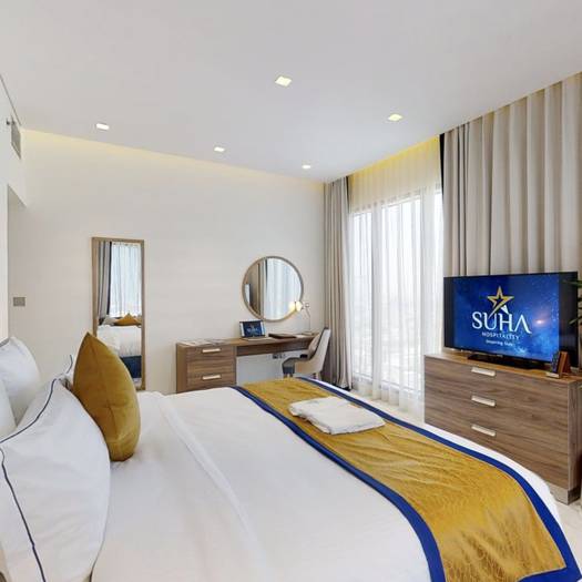 2 bedroom standard apartment (king + queen bed) SUHA Mina Rashid Hotel Apartments, Bur Dubai